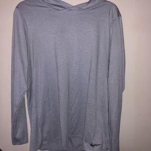 nike dri-fit pullover hoodie grey XL